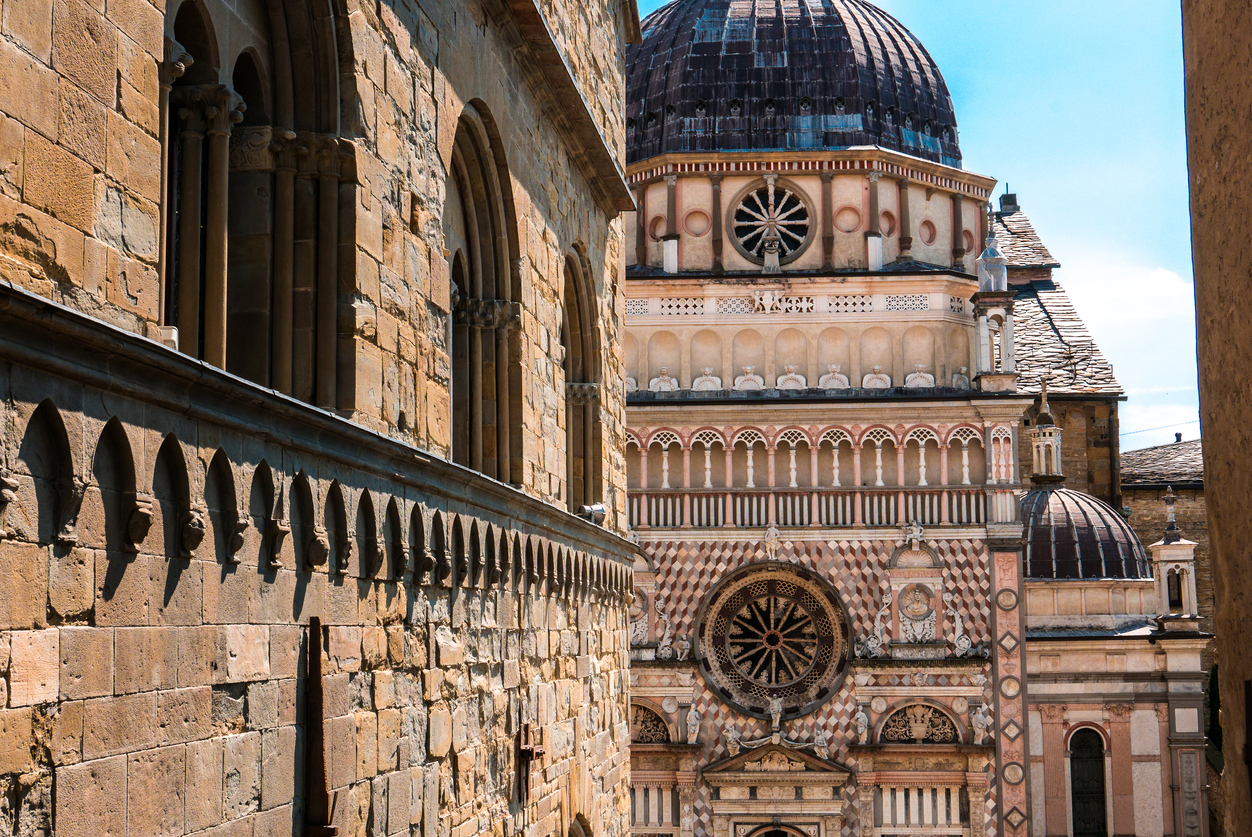 Lombardian kaunis, historiallinen Bergamo