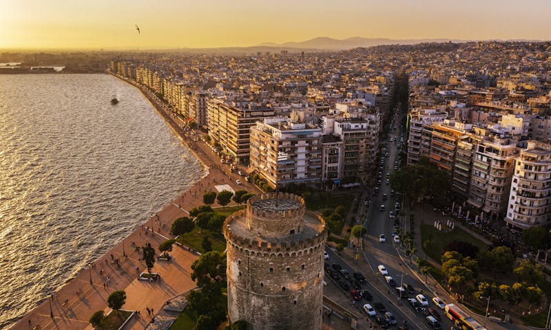 1. päivä Ateenan kautta Thessalonikiin